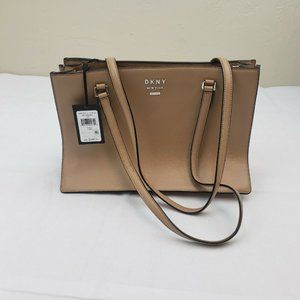 NWT DKNY Handbag Purse Brown Whitney Large Center